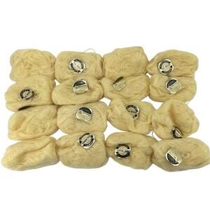 Spinnerin Frostlou Petite Luxury Vintage Yarn *Lot of 16* Yellow Mohair Blend